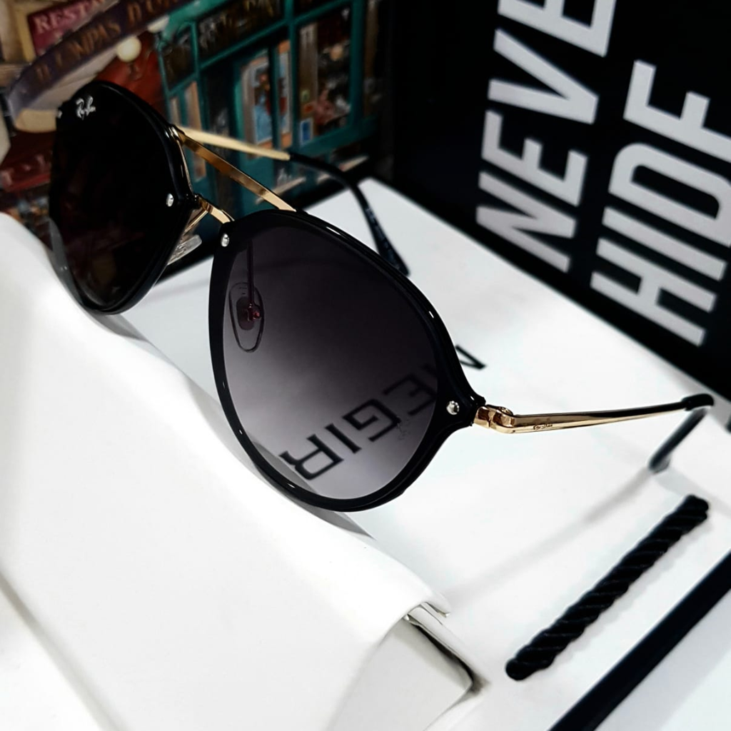 Rayban Round Fleck Plus + Estuche Origina
