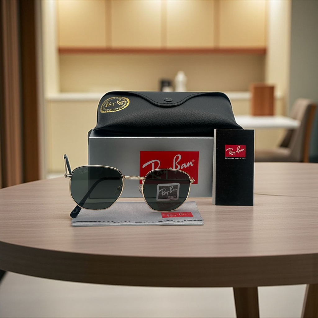 Rayban Hexagonal + Estuche Tipo Original